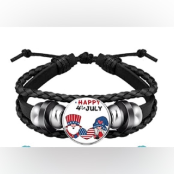 Hand Crafted Jewelry - CUSTOM Handmade Leather Bracelet with Aluminum adjusted Bracelet beads Black